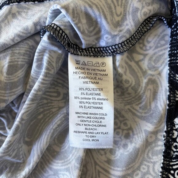 NWT Michael Kors Faux Wrap Midnight Blue Paisley Mini Dress Womens Size XS - Picture 8 of 15